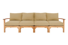 Huntington Teak Deluxe Outdoor Sofa. Sunbrella Cushion