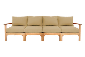 Huntington Teak Deluxe Outdoor Sofa. Sunbrella Cushion