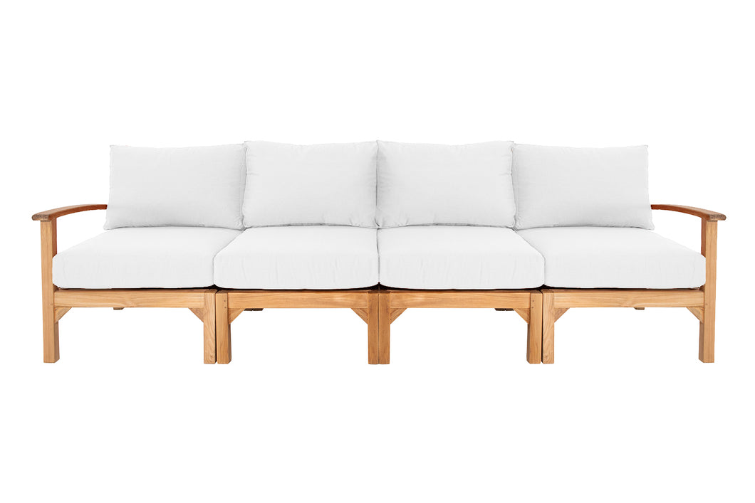 Huntington Teak Deluxe Outdoor Sofa. Sunbrella Cushion