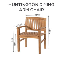 9 pc Huntington Teak Dining Set with Expansion Table. Sunbrella Cushion.