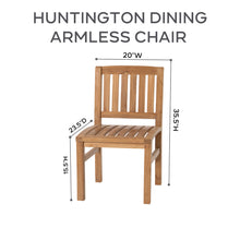 7 pc Huntington Teak Dining Set with 72" Rectangle Dining Table. Sunbrella Cushion.