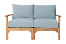 Huntington Teak Outdoor Loveseat. Sunbrella Cushion