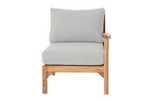 Huntington Teak Outdoor Right Arm Chair. Sunbrella Cushion