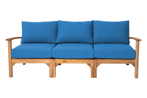 Huntington Teak Outdoor Sofa. Sunbrella Cushion