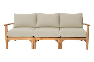 Huntington Teak Outdoor Sofa. Sunbrella Cushion