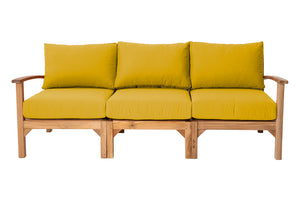 Huntington Teak Outdoor Sofa. Sunbrella Cushion