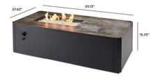 Outdoor Greatroom KN-1224 Kinney Rectangular Gas Fire Pit Table