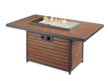 Outdoor Greatroom KW-1242-K Kenwood Linear Dining Height Gas Fire Pit Table