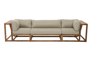 Laguna Teak Large Deluxe Outdoor Sofa. Sunbrella Cushion