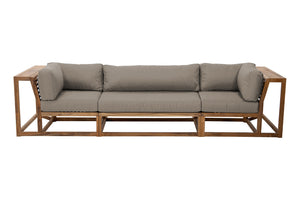 Laguna Teak Large Deluxe Outdoor Sofa. Sunbrella Cushion