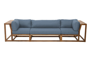 Laguna Teak Large Deluxe Outdoor Sofa. Sunbrella Cushion