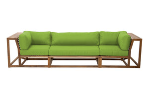 Laguna Teak Large Deluxe Outdoor Sofa. Sunbrella Cushion