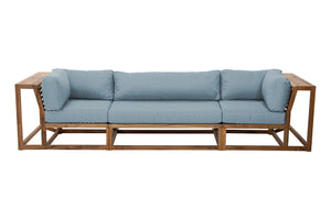Laguna Teak Large Deluxe Outdoor Sofa. Sunbrella Cushion