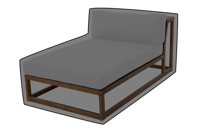 Laguna Teak Outdoor Chaise Lounger WeatherMAX Outdoor Weather Cover