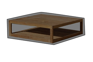 Laguna 39"x39" Teak Outdoor Coffee Table WeatherMAX Outdoor Weather Cover