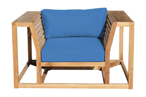Laguna Teak Outdoor Club Chair. Sunbrella Cushion