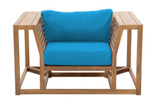 Laguna Teak Outdoor Club Chair. Sunbrella Cushion