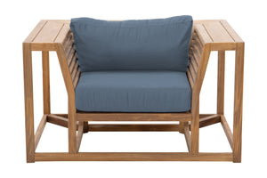 Laguna Teak Outdoor Club Chair. Sunbrella Cushion