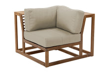 Laguna Teak Outdoor Corner Chair. Sunbrella Cushion
