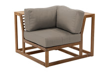 Laguna Teak Outdoor Corner Chair. Sunbrella Cushion