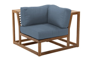 Laguna Teak Outdoor Corner Chair. Sunbrella Cushion