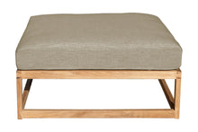 Laguna Teak Outdoor Ottoman. Sunbrella Cushion