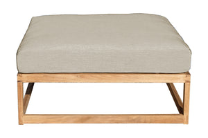 Laguna Teak Outdoor Ottoman. Sunbrella Cushion