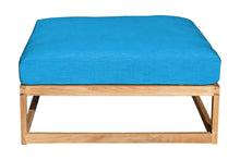 Laguna Teak Outdoor Ottoman. Sunbrella Cushion