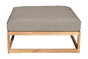 Laguna Teak Outdoor Ottoman. Sunbrella Cushion