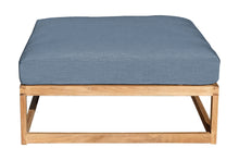 Laguna Teak Outdoor Ottoman. Sunbrella Cushion