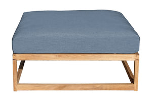 Laguna Teak Outdoor Ottoman. Sunbrella Cushion