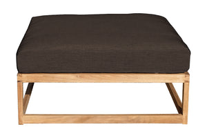 Laguna Teak Outdoor Ottoman. Sunbrella Cushion