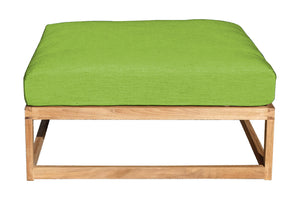 Laguna Teak Outdoor Ottoman. Sunbrella Cushion
