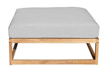 Laguna Teak Outdoor Ottoman. Sunbrella Cushion