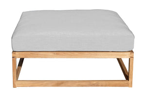 Laguna Teak Outdoor Ottoman. Sunbrella Cushion