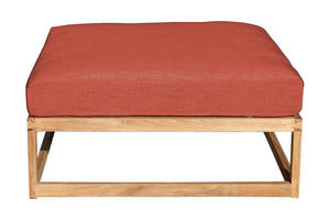 Laguna Teak Outdoor Ottoman. Sunbrella Cushion