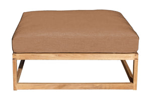 Laguna Teak Outdoor Ottoman. Sunbrella Cushion