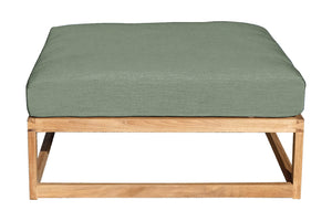 Laguna Teak Outdoor Ottoman. Sunbrella Cushion