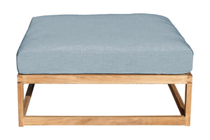 Laguna Teak Outdoor Ottoman. Sunbrella Cushion