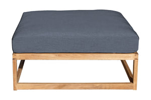 Laguna Teak Outdoor Ottoman. Sunbrella Cushion