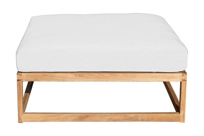 Laguna Teak Outdoor Ottoman. Sunbrella Cushion