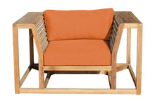 5 pc Laguna Teak Deluxe Sofa Deep Seating Group with Coffee Table. Sunbrella Cushion