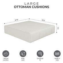 Universal Large Outdoor Ottoman Seat Cushions