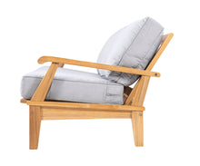 Royal Teak Miami Deep Seating Adjustable Sofa with Sunbrella Cushion