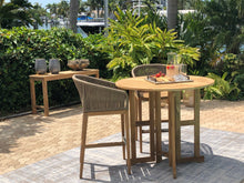 Teak Outdoor Drop Leaf Bar Table