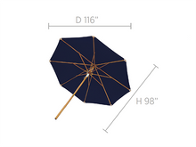 10' Teak Outdoor Market Umbrella