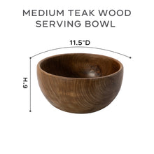 Teak Wood Serving Bowl. 3 sizes (M/N/O)