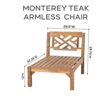 10 pc Monterey Teak Seating Group with 52" Chat Table. Sunbrella Cushion.