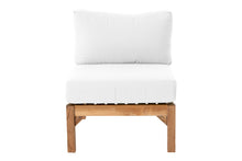 10 pc Monterey Teak Sectional Seating Group with 36" Chat Table. Sunbrella Cushion.
