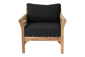 6 pc Monterey Teak Loveseat Deep Seating Set with Coffee Table. Sunbrella Cushion.